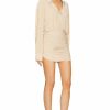 New * Norma Kamali Oversized Bf Nk Shirt Shirred Bottom Mini Dress