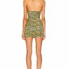 Best * Zeynep Arcay Ruched Cutout Mini Silk Dress