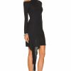 Hot * Helmut Lang Scala Drape Mini Dress